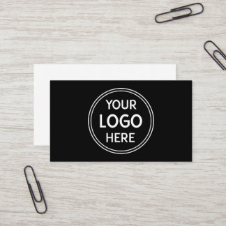 Minimalist Black QR Logo for Modern & Elegant Business Card