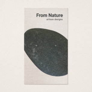 Minimalist Black Stone Earring Display Card