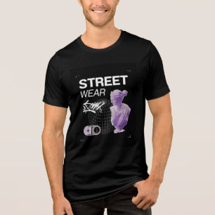 Minimalist Black T-Shirt – Stylish & Comfortable Tri-Blend Shirt