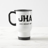 MINIMALIST BLACK THREE LETTER MONOGRAM NAME WHITE