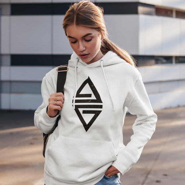 Minimalist Black Triangle Hoodie (Creator Uploaded)