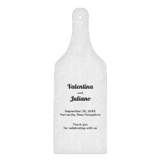 Minimalist Black Typography Decorative Wedding Cutting Board
