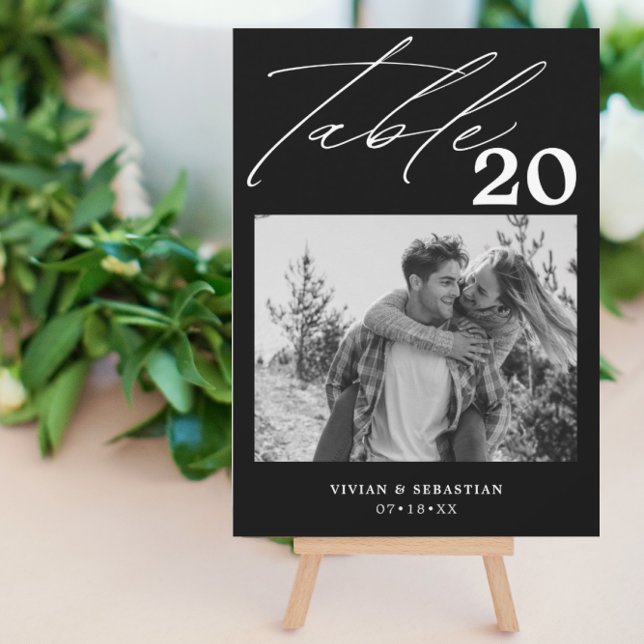 Minimalist Black  Wedding Table Number Pictures (Creator Uploaded)