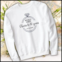 Minimalist Black & White 10th Wedding Anniversary