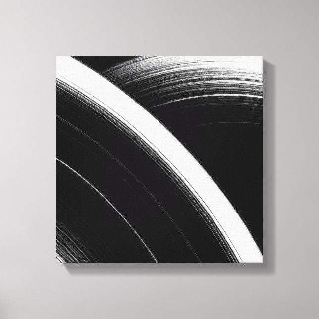Minimalist Black & White Abstract Wall Art | Conte (Front)