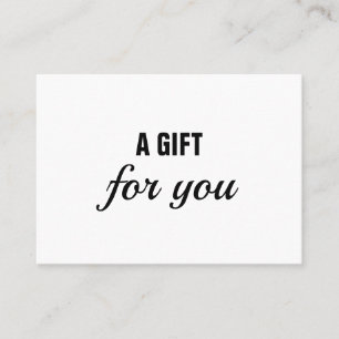 Minimalist Black & White Beauty Gift Certificate