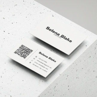 Minimalist Black & White Business Card