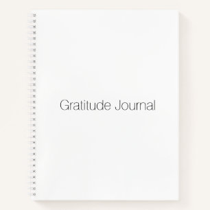 Minimalist black white custom Gratitude Journal