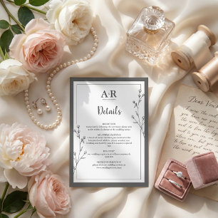 Minimalist Black & White Enclosure Card