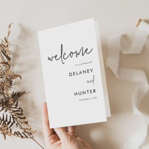 Minimalist Black/White Folded Paper Prorgam