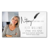 Minimalist Black & White Notary Photo
