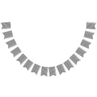 Minimalist Black White Party Bunting Banner