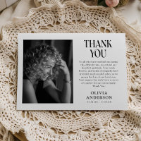 Minimalist Black & White Photo Memorial