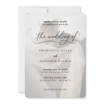 Minimalist Black & White Photo Overlay Wedding