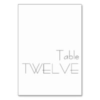 Minimalist Black White Playful Typography TWELVE