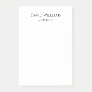 Minimalist Black White Post-it Notes