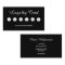 Minimalist Black White Professional Loyalty Card
