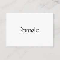 Minimalist Black & White Professional Modern Name