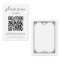 Minimalist Black & White QR Code Wedding 