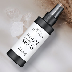 Minimalist Black & White Room Spray Bottle Product