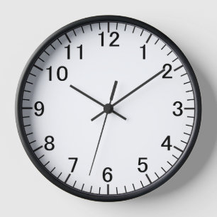 Minimalist Black & White Silent Wall Clock