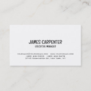 Minimalist Black White Unique Modern Professional Business Card