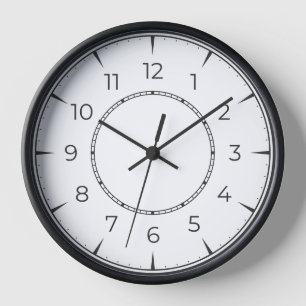 Minimalist Black & White Wall Clock ⏳ Modern