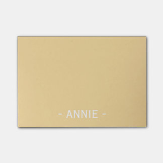 Minimalist Blonde Yellow Customisable 4" x 3" Post-it Notes