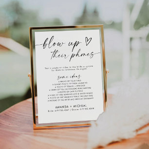 Minimalist Blow Up Their Phone Sign