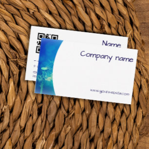 Minimalist blowball photography QR Business Card