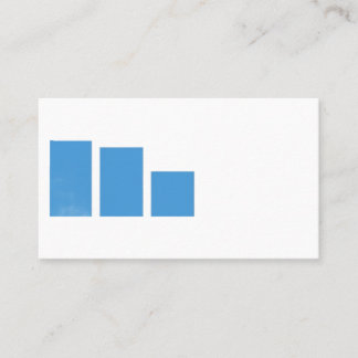 Minimalist Blue Bar Chart Address Label Business Card