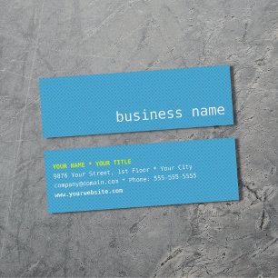 Minimalist Blue Business Card