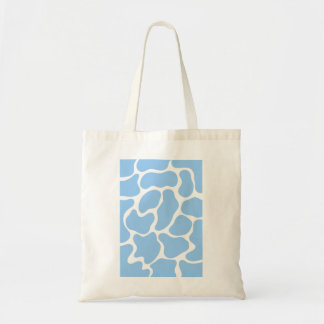Minimalist Blue Cow Print Tote Bag