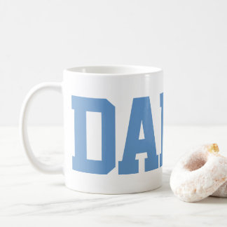 Minimalist Blue Daddy Typography Coffee Mug