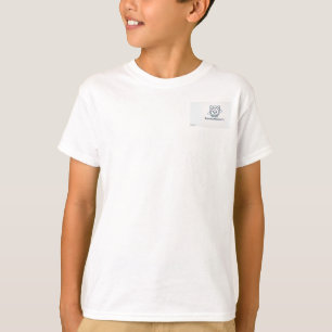 Minimalist Blue Emblem Graphic Kids T-Shirt