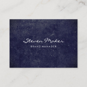 Minimalist Blue Grunge Business Card