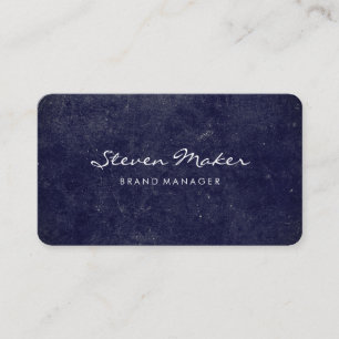 Minimalist Blue Grunge Business Card