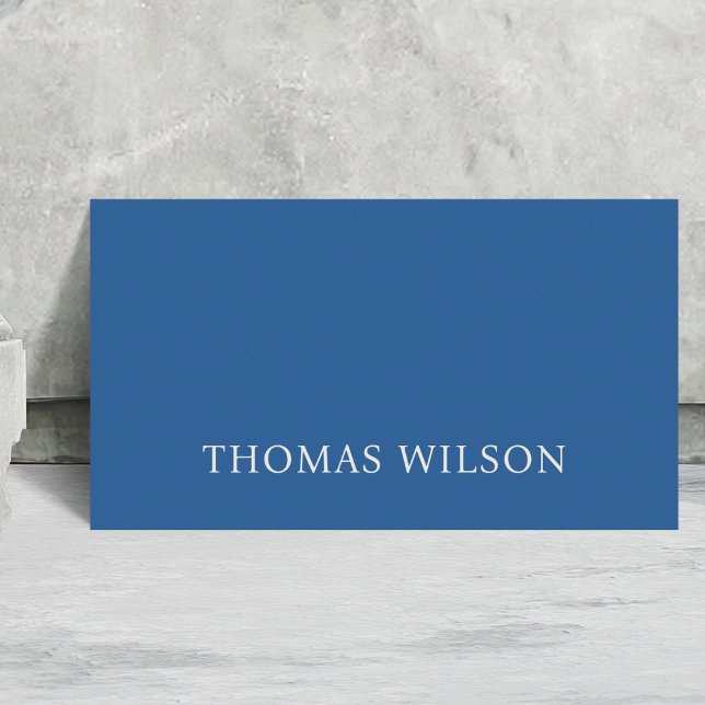 Minimalist Blue Light Pastel Consultant  Business Card (Creator Uploaded)