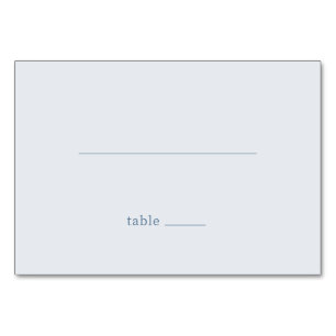 Minimalist Blue Line Art Table Number
