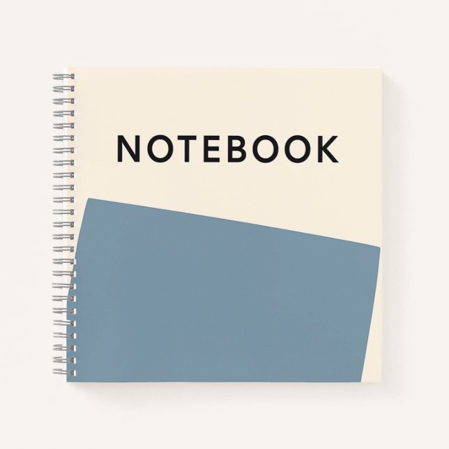 Minimalist Blue Notebook (Front)