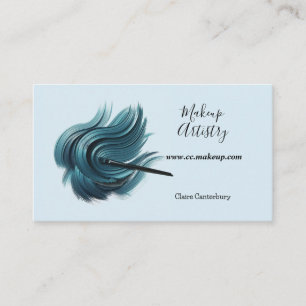 Minimalist Blue Shades Eye Shadow Business Card