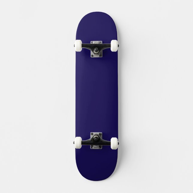 Minimalist Blue Skateboard | Modern Cool Skate Dec (Front)