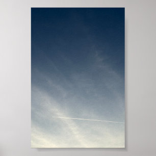Minimalist Blue Sky Photography Fine Art Poster