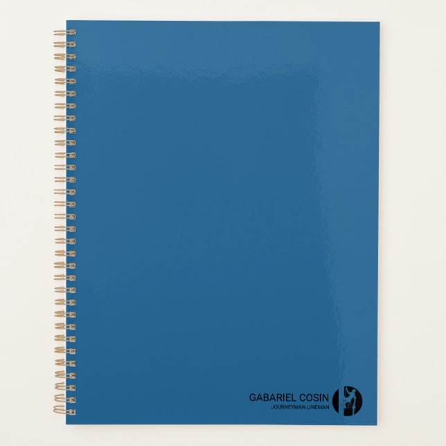 Minimalist Blueprint Lineman  Planner (Front)
