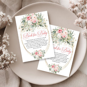 Minimalist Blush and Gold Book Request Card