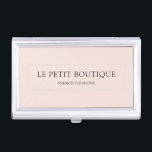Minimalist Blush Company Name Modern Business Card Holder<br><div class="desc">A stylish way to present your business cards to your customers. Simply your company name and tagline. This is on a light blush pink background but you can change this to match your company's colour. If you need help to personalise this, contact the designer who can assist you. Browse our...</div>