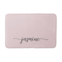 Minimalist Blush Pink Girly Monogram Name Script B