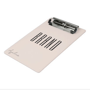 Minimalist Blush Pink modern EMPIRE font Mini Clipboard