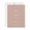 Minimalist Blush Pink Script Photo Save The Date