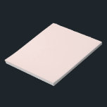 Minimalist blush pink solid plain elegant chic notepad<br><div class="desc">Minimalist blush pink solid plain elegant modern chic girly notepad</div>